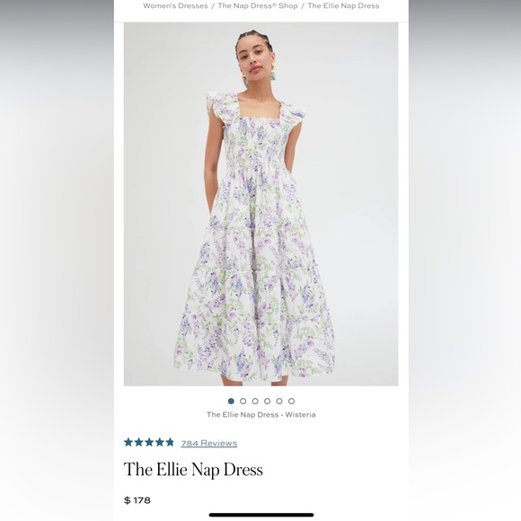 Hill house nap dress in wisteria - Picture 5 of 7